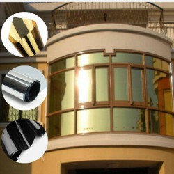 برچسب رفلکس شیشه ساختمان طلایی