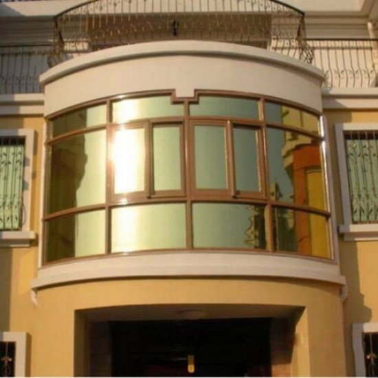 برچسب رفلکس شیشه ساختمان طلایی